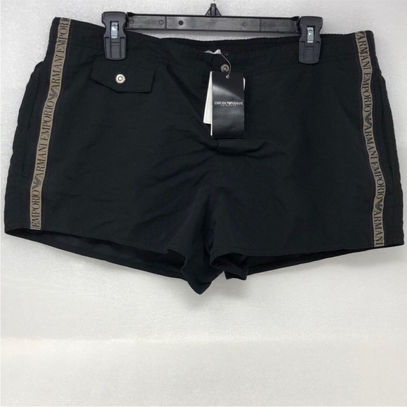 Emporio Armani Other - Giorgio Emporio Armani Swim Boxer Brief Black Trunks Men’s Size 54 US 38 2XL